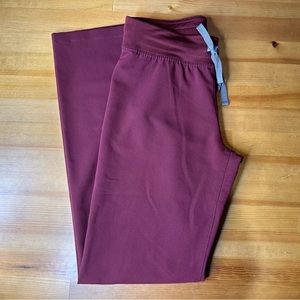 🎈SOLD🎈FIGS Burgundy Livingston Scrub Pants XXS